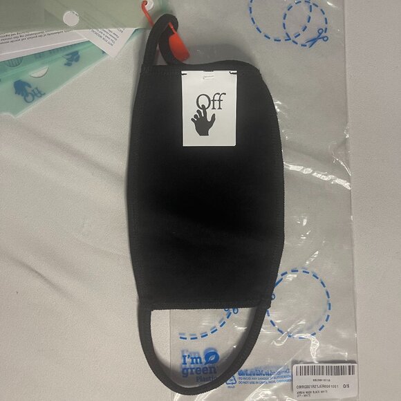Off-White Logo Face Mask Large NWT 100% Authentic Designer Mask - Picture 2 of 3